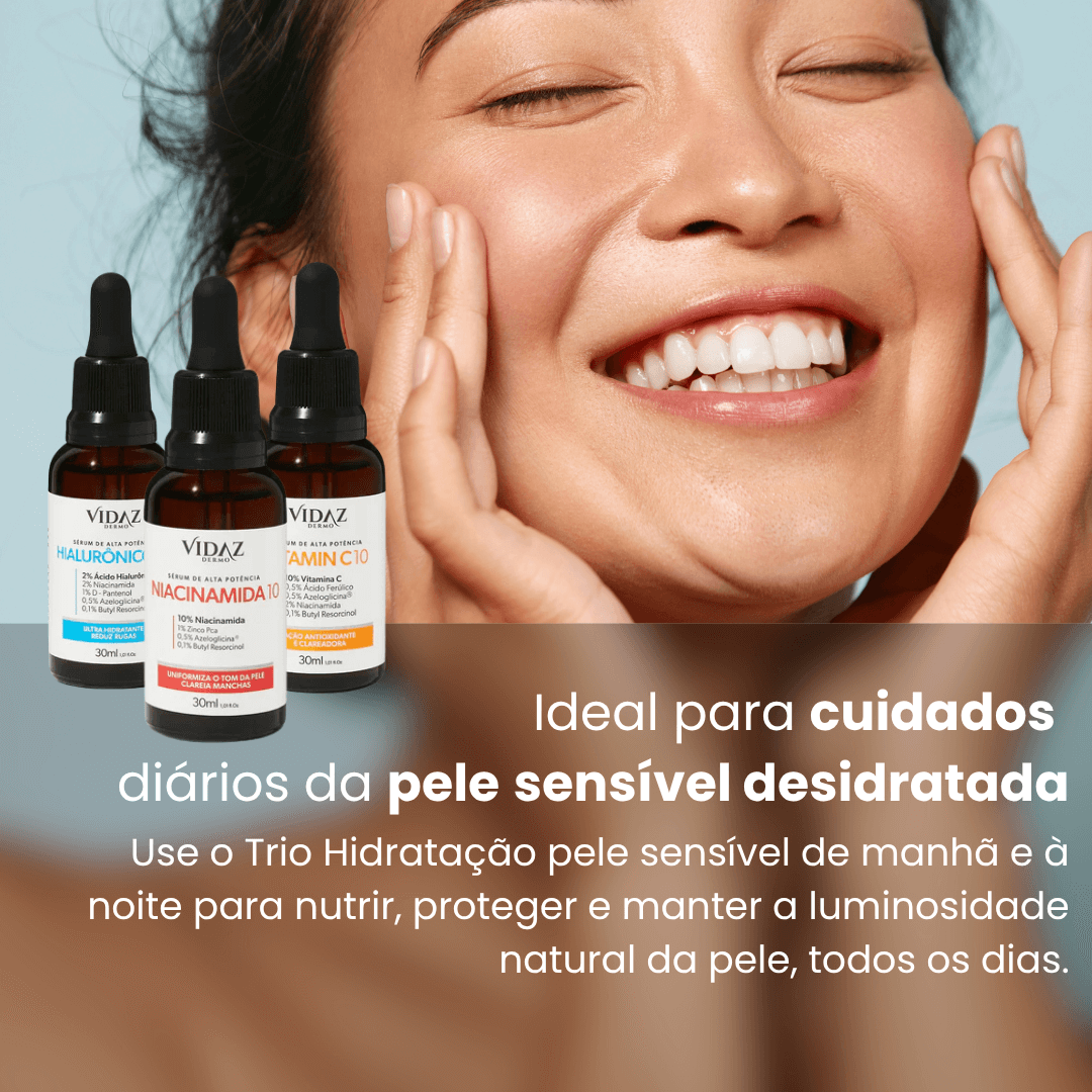 Trio Hidratação pele sensível + Hidratante GRÁTIS