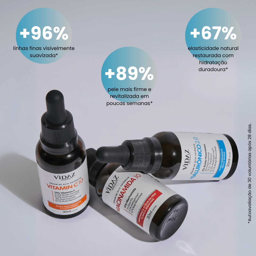Trio Antirrugas e Linhas Finas pele sensível + Hidratante GRÁTIS