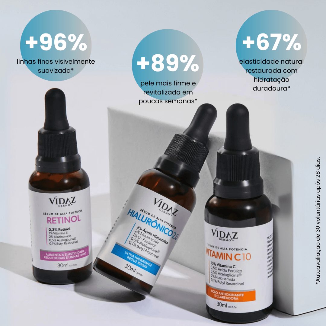 Trio Antirrugas e linhas finas + Hidratante GRÁTIS