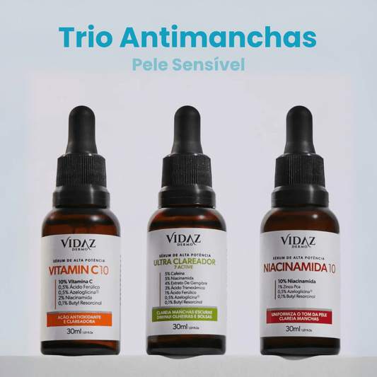 Trio Antimanchas pele sensível + Hidratante GRÁTIS